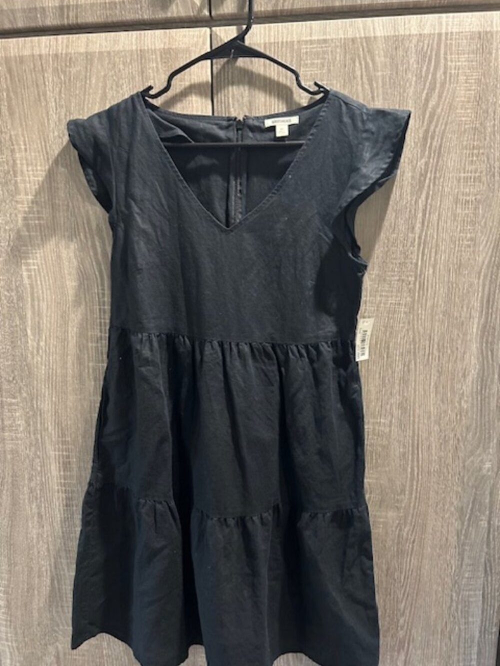 NWT Good Threads Flutter Sleeve Tiered Dress